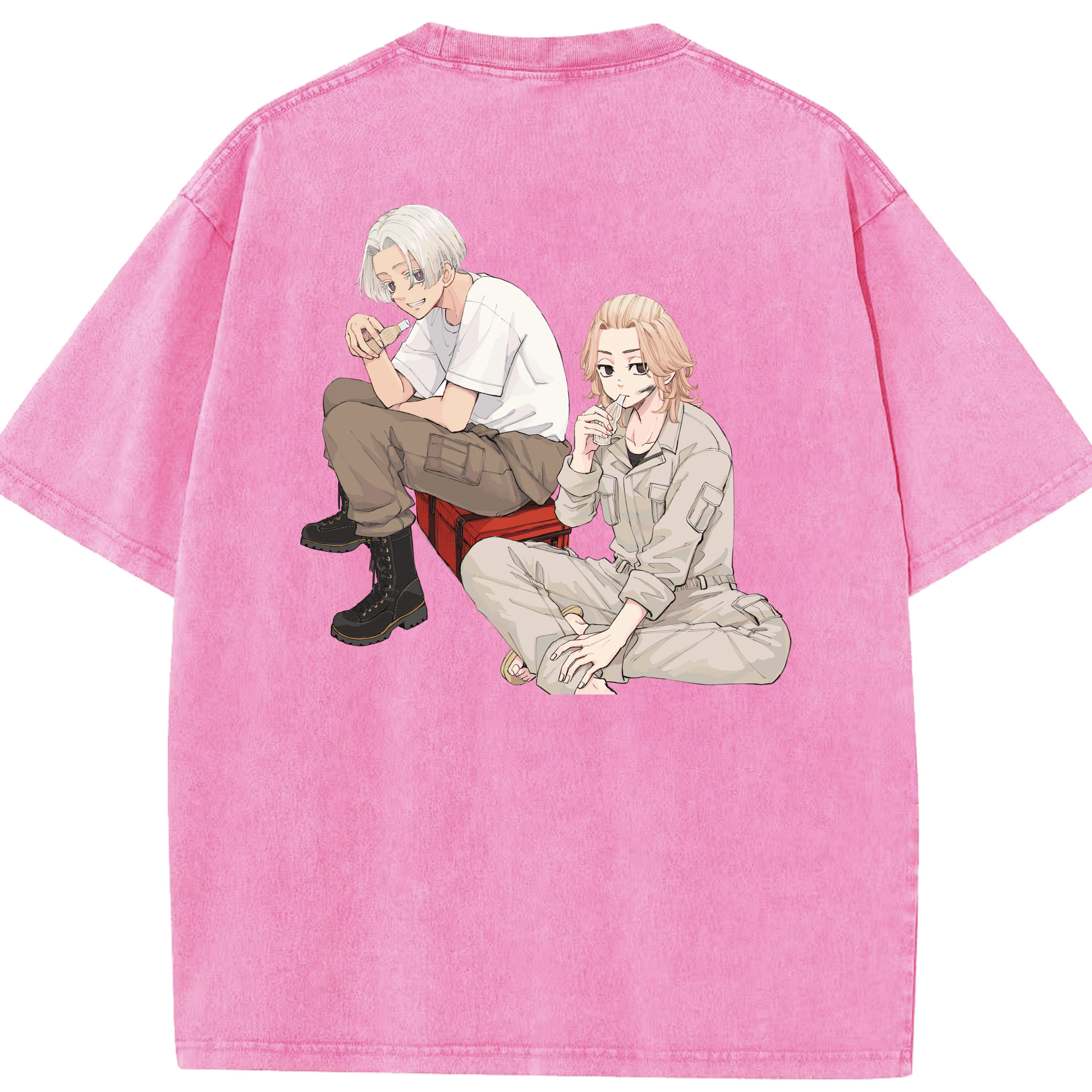 （画像用） 東京リベンジャーズ Tokyo Revengers 綿100% ヴィンテージ風 半袖Tシャツ（背面プリント）